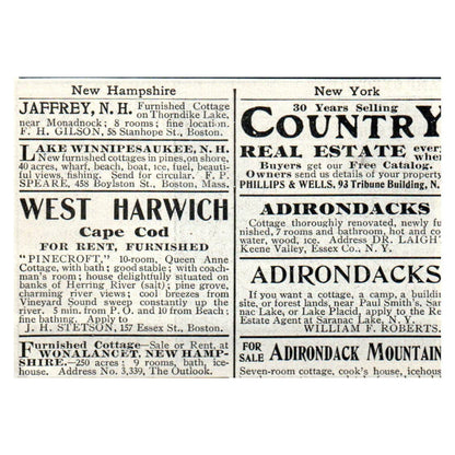 Park Hill on the Hudson American Real Estate Co NY - 1903 Original Ad TJ7-S