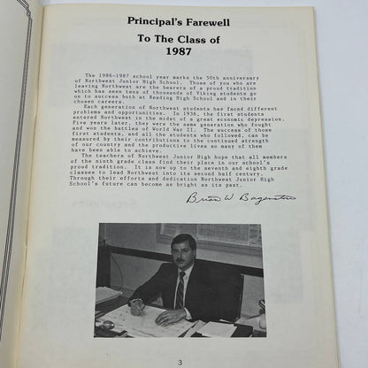 1987 Northwest Junior High Yearbook Features NBA Star Donyell Marshall L4-6