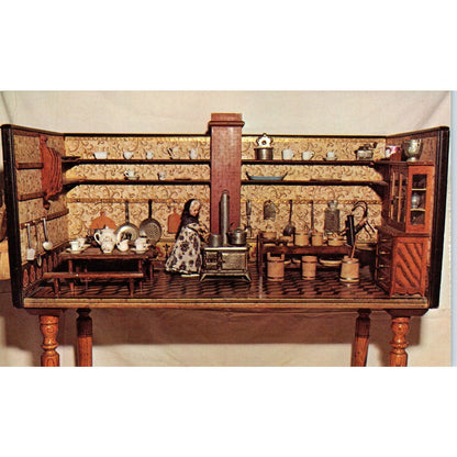 Doll House Homestead Iowa Amana Kitchen Reproduction Original Postcard PB7
