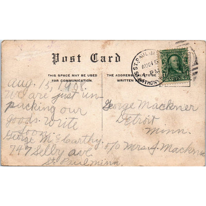 Floral Gardens Como Park St. Paul MN 1908 Original Postcard TK1-P1