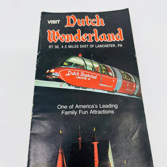 1970s Dutch Wonderland Amusement Theme Park Brochure Lancaster PA SC1