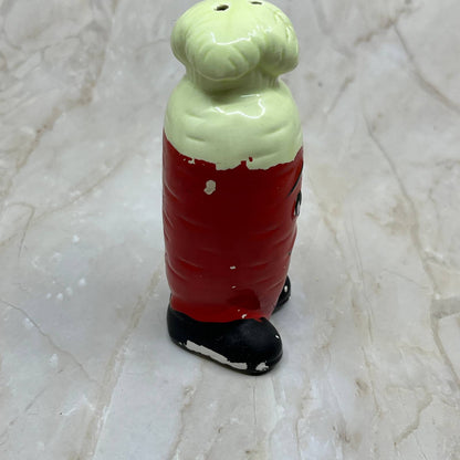 Vintage Carrot Salt and Pepper Shaker Ceramic Japan 4.5” TI7