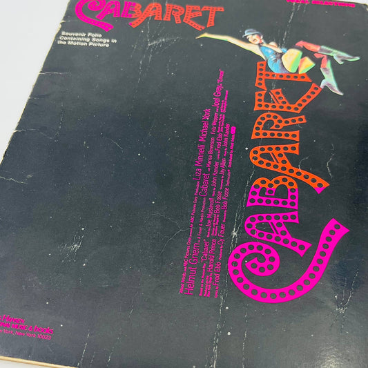 1972 Cabaret Souvenir Folio Sheet Music Book M1