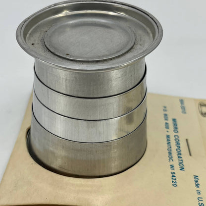 Vintage Mirro Sailboat Aluminum Collapsible Travel Drinking Cup In Package TE1