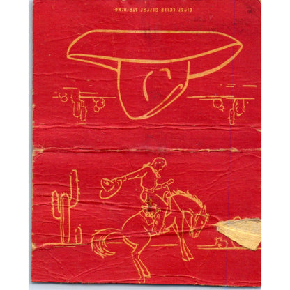 Fred Harvey Hotels-Shops Restaurants Wide Red Advertising Matchbook Cover SA6-M7