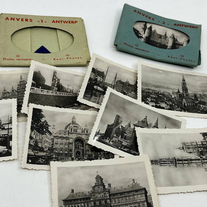 1940s Anvers Antwerp Belgium Souvenir Photo Pack Lot of 2 SC5