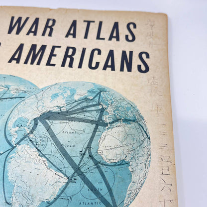 1944 WWII A War Atlas For Americans By Simon and Schuster TE2