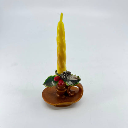 1950s Gurley Novelty Candle Christmas Thanksgiving Spiral in Candle Holder SC9