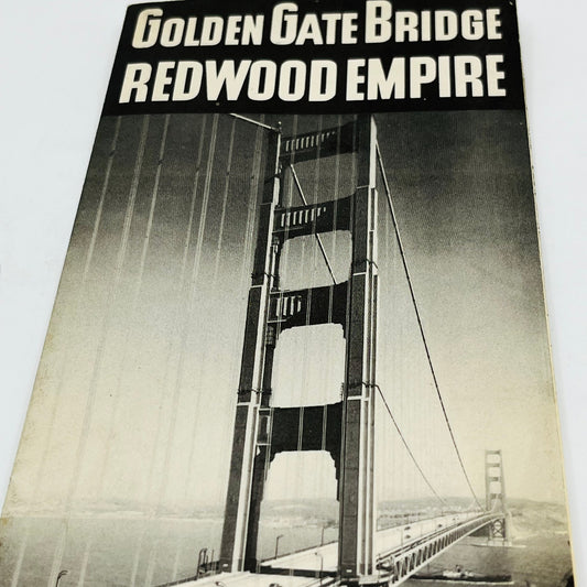 1939 SAN FRANCISCO TOURIST SIGHTSEEING MAP PAMPHLET WORLD’S FAIR GOLDEN GATE A1