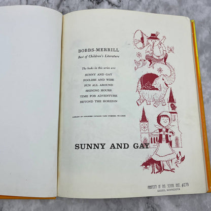SUNNY AND GAY Schoolbook Best of Children’s Literature Nila Smith 1964 TK1
