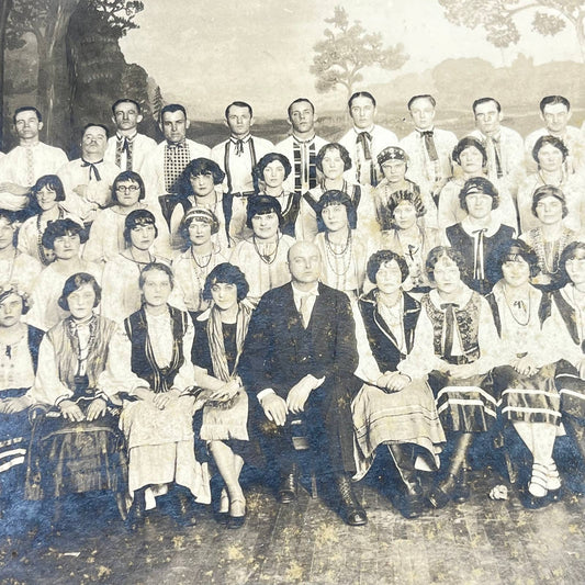 1925 Group Choir Photo Binghamton New York 8x10” D7