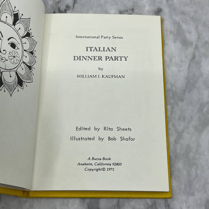 William I. Kaufman Italian Dinner Party (Int. Party Series) Hardcover TK1
