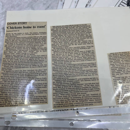 Vintage Jeffrey Dahmer Ephemera Collection FL5
