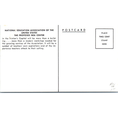 Proposed NEA Center Original Postcard P2-7