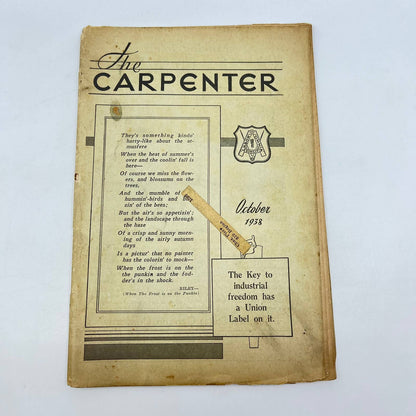 1938 October The Carpenter Magazine Vol. LVIII No. 10 TF2