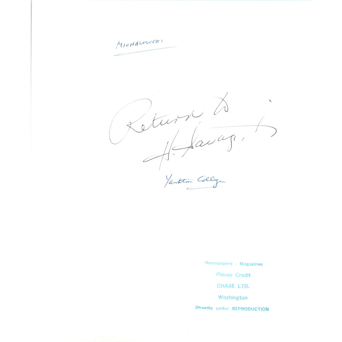 Ambassador Jerzy Michalowski of the Polish Embassy 8x10 Original Photo B15