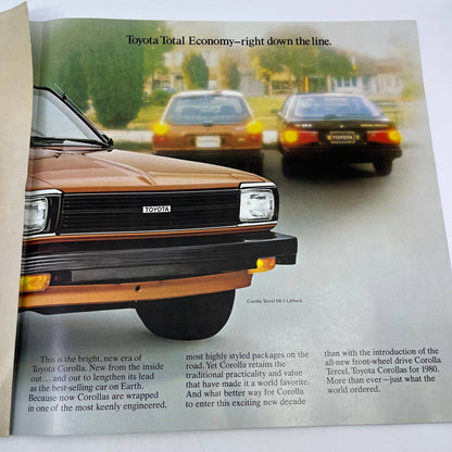 1980 Toyota Corolla Original Dealer New Car Showroom Brochure TH8