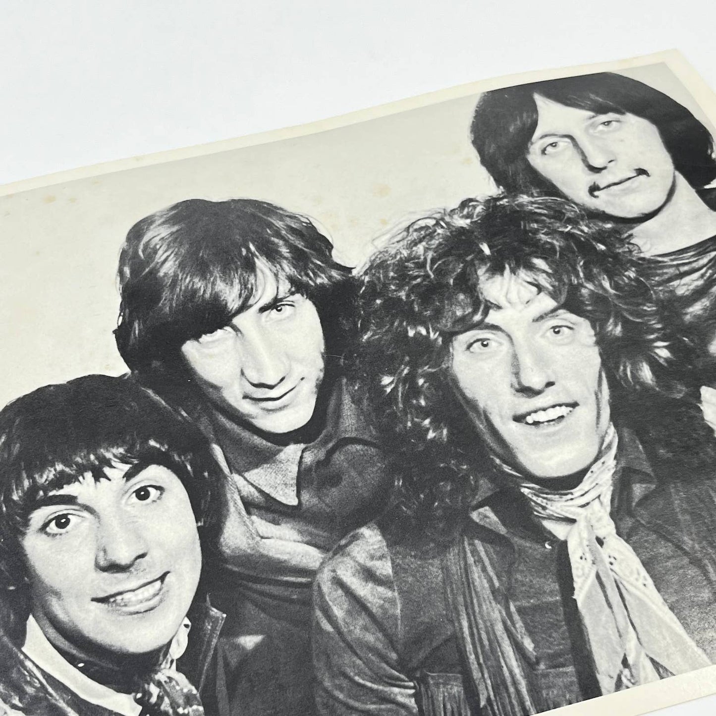 Vintage The Who Rock Band Head Shot Portrait Black & White 8x10 AB4-11