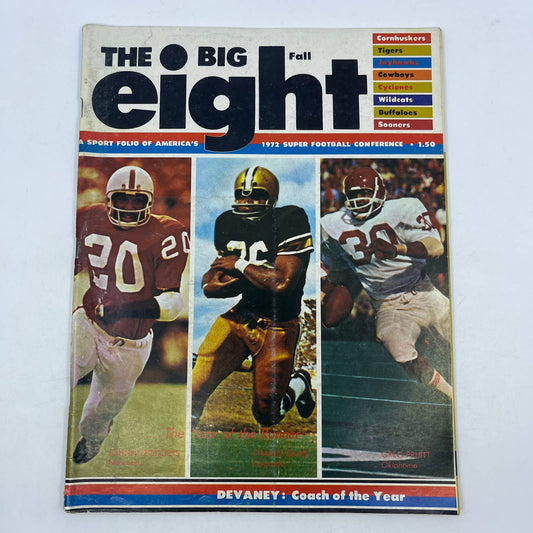 1972 Big Eight Football Magazine Johnny Rodgers Charlie Davis Greg Pruitt TH7