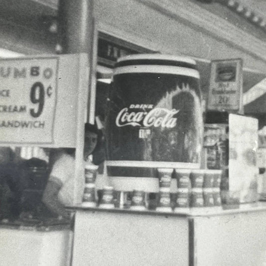 1940s 8x10 Photograph Coca-Cola Jug and Cups at a Carnival AC8