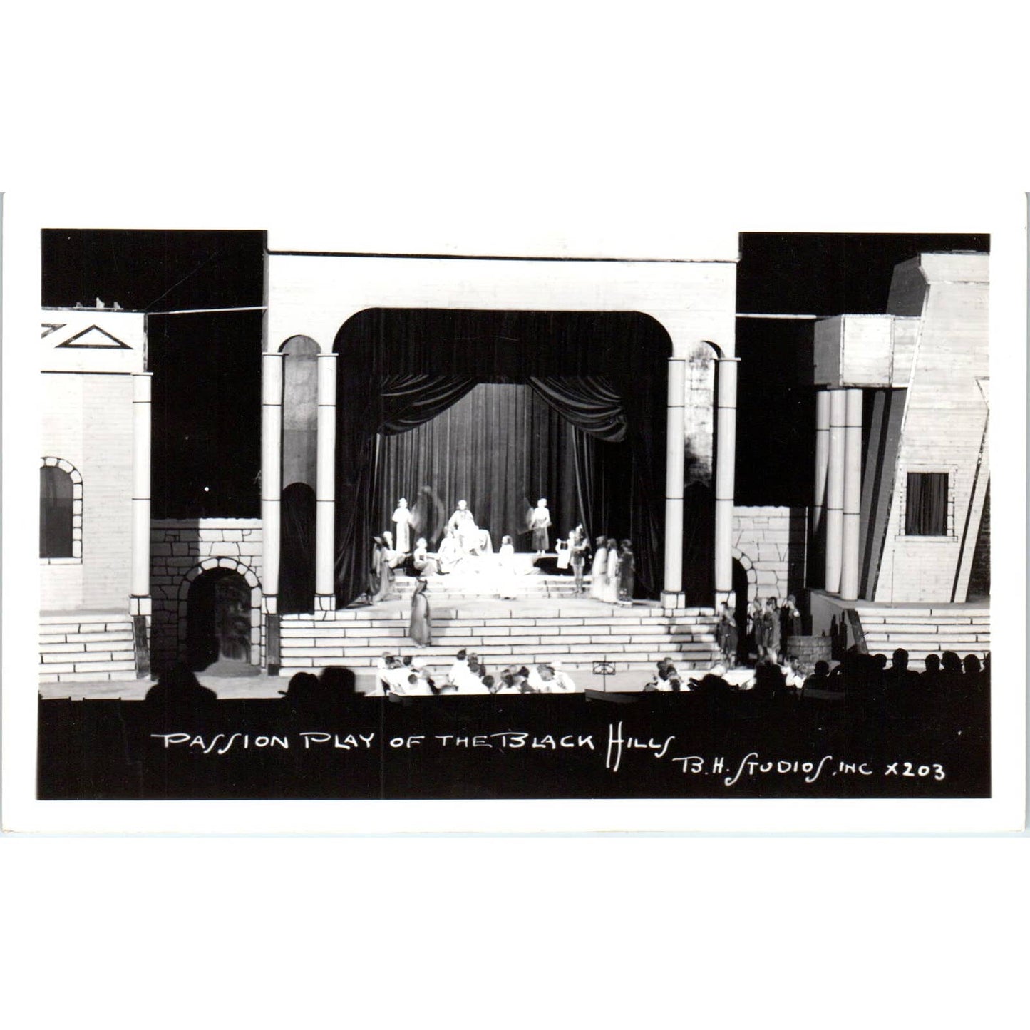 Passion Play of the Black Hills South Dakota RPPC Original Postcard TJ9-P2