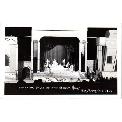 Passion Play of the Black Hills South Dakota RPPC Original Postcard TJ9-P2