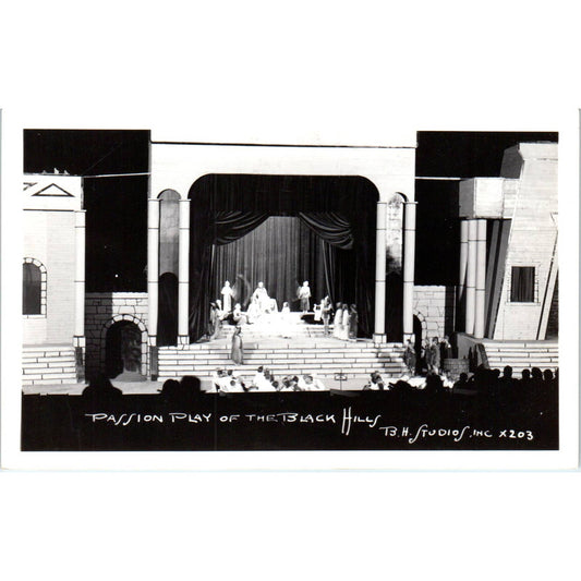 Passion Play of the Black Hills South Dakota RPPC Original Postcard TJ9-P2