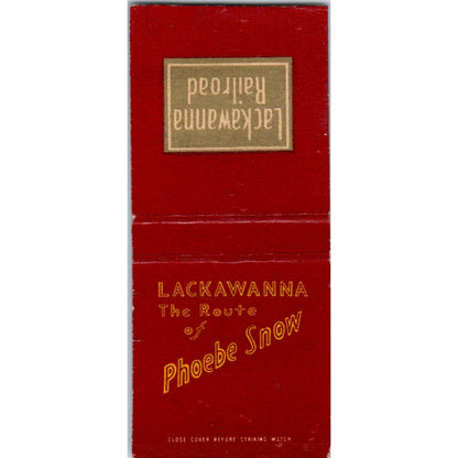 Lackawanna Railroad Phoebe Snow Advertising Matchbook Cover SA9-M2