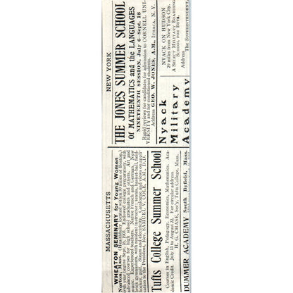 Packard Commercial School New York - 1903 Original Ad TJ7-L