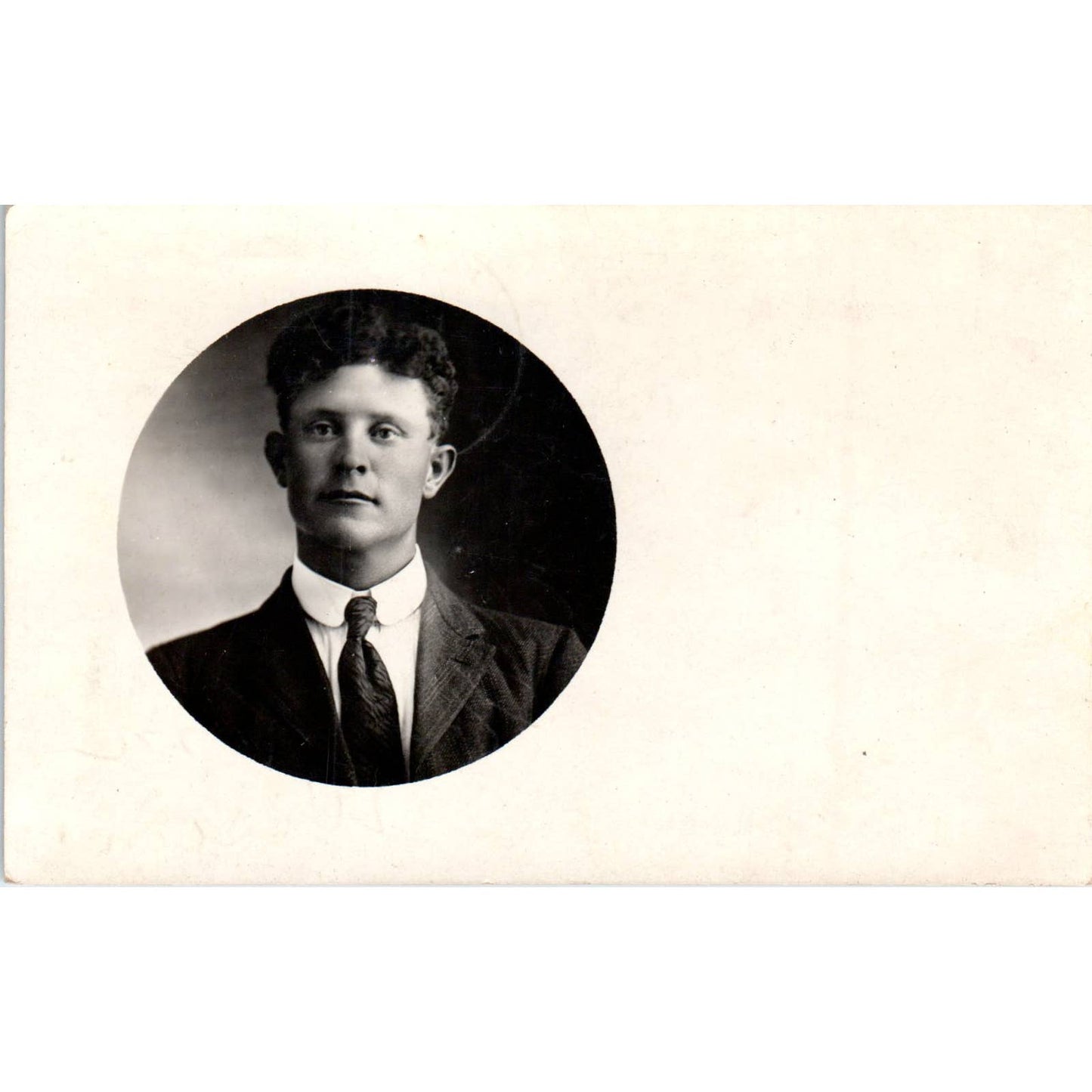 Portrait of a Young Man J.W.B. Bethke RPPC Original Postcard TJ9-P2