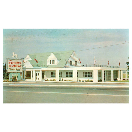 Vintage Postcard - The White Horse Restaurant Paris Ontario Canada 1961 TJ6-1