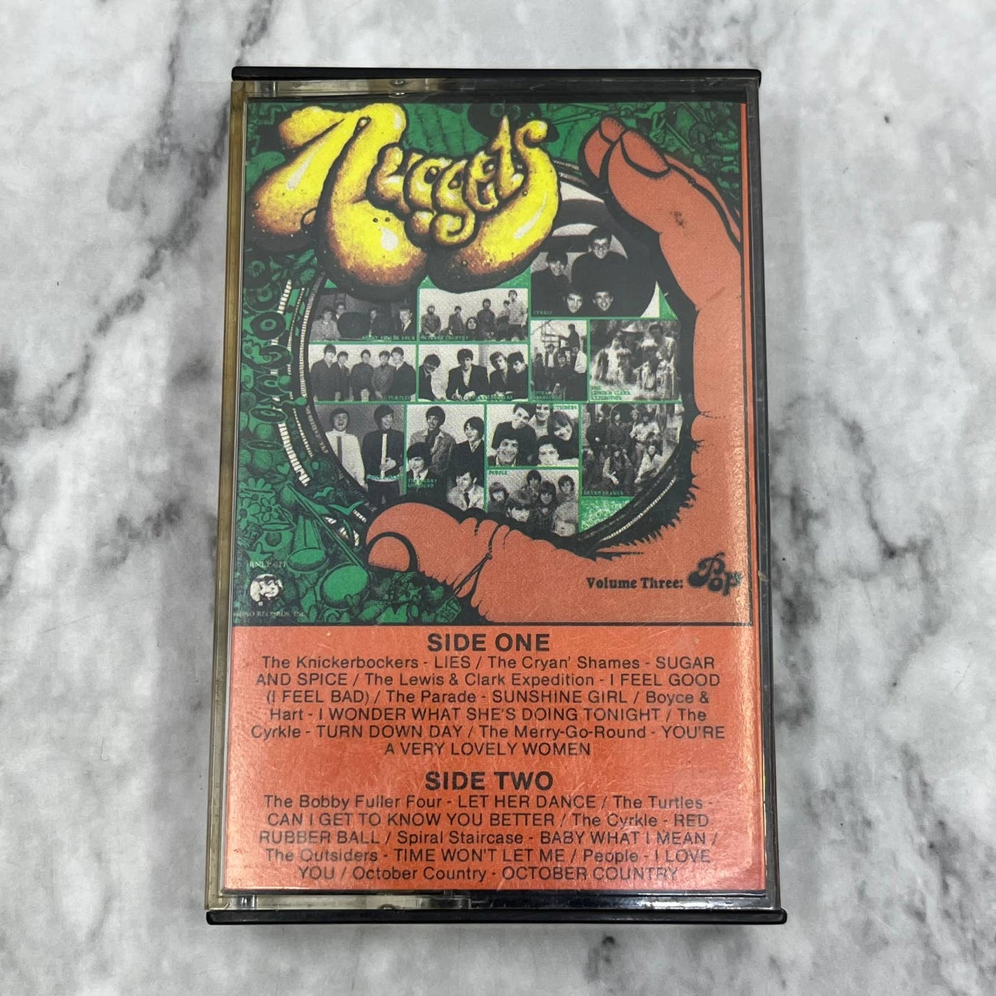 Nuggets Volume Three POP Rare 60s Comp Rhino OOP Cassette Tape TC7-52
