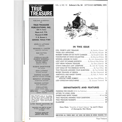 Long John Latham's Treasure Magazine - Gold Mining Metal Detecting Oct 1972 M5