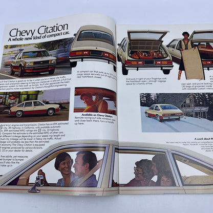 1980 Citation X-11 Factory GM Original Dealer New Car Showroom Brochure V40-4