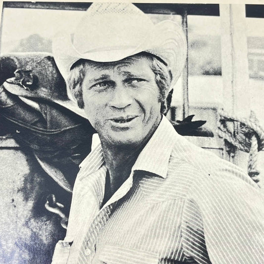 Vintage Steve McQueen Photo Movie Still Black & White 8x10 AB4-30