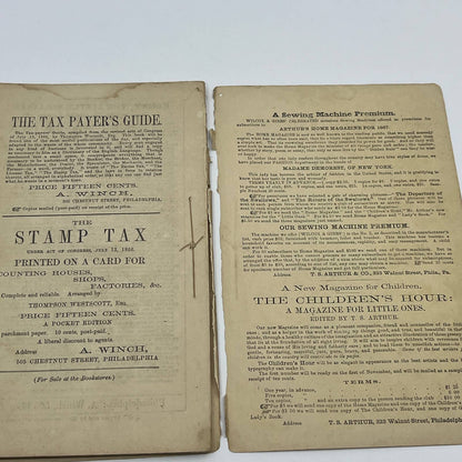 The Old Franklin Almanac for 1867 A. Winch Philadelphia No. 8 TG6