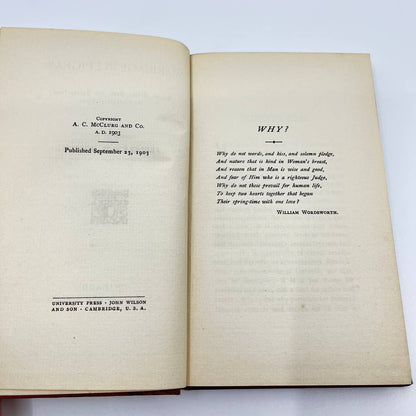 1903 Marriage In Epigram Frederick W. Morton 1st Edition Hardcover TF1