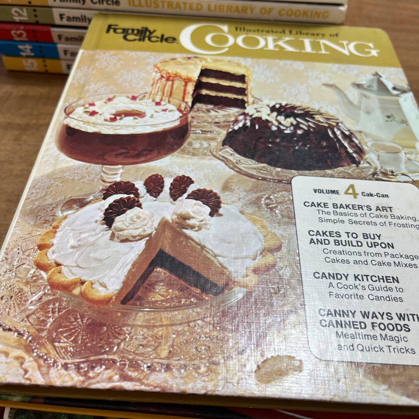 1972 Family Circle Illustrated Library of Cooking Set Cook Books Volume 1-15 TA1