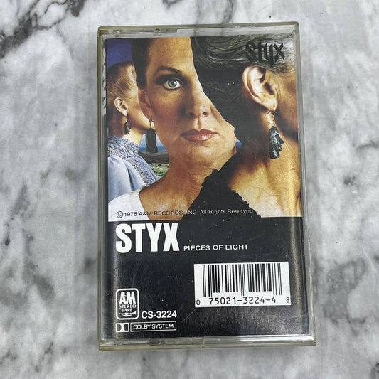 Styx Pieces Of Eight 1978 A&M Cassette Tape TH5-37