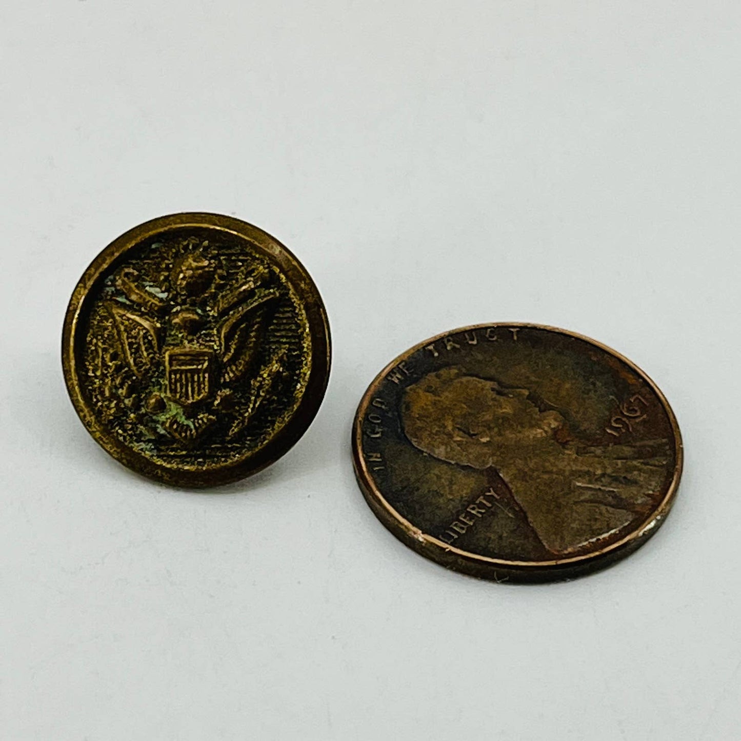 Meyer Small 1/2” Eagle Coat of Arms Button Military Uniform SC3