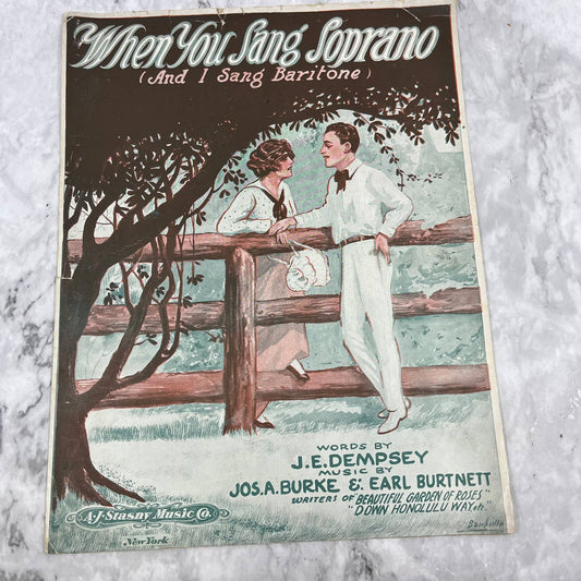 1917 When You Sang Soprano and I Sang Baritone J.E. Dempsey TH1