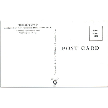 Children's Attic Dolls New Hampshire State Society DAR Original Postcard PB6