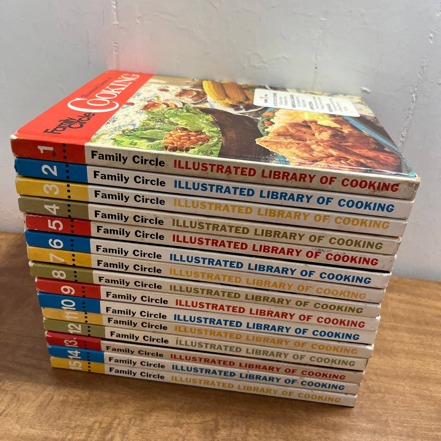 1972 Family Circle Illustrated Library of Cooking Set Cook Books Volume 1-15 TA1