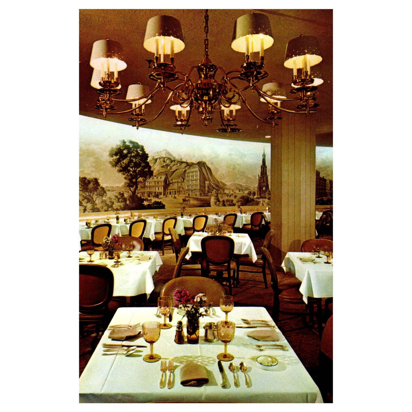 Vintage Postcard - The Heather House Chicago Illinois Dining Room Interior TJ7-1
