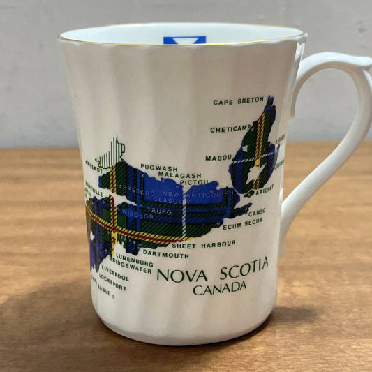 Vintage Crown Warwick Nova Scotia Canada Tartan Souvenir Tea Coffee Cup Mug TA3