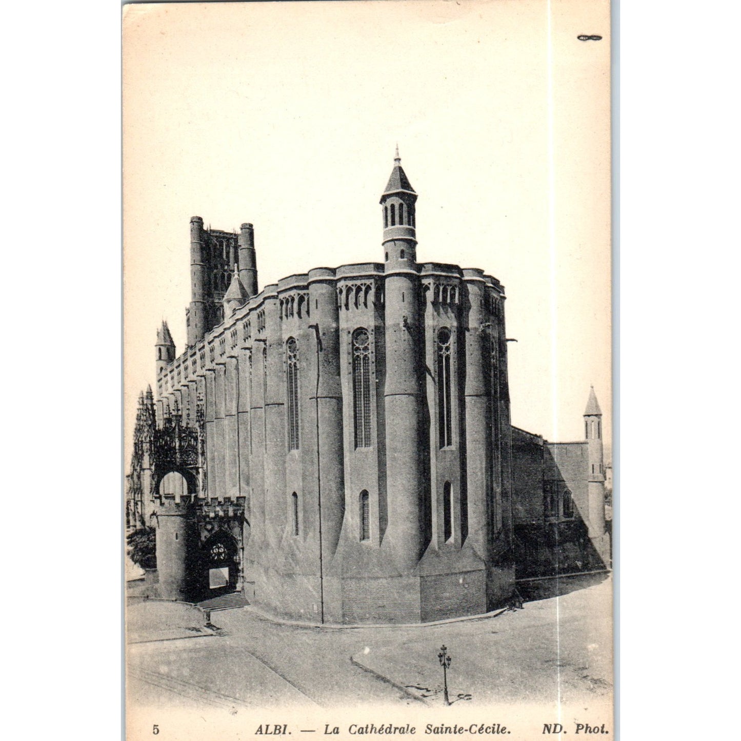 Albi La Cathédrale Ste-Cécile Original Postcard P1-15