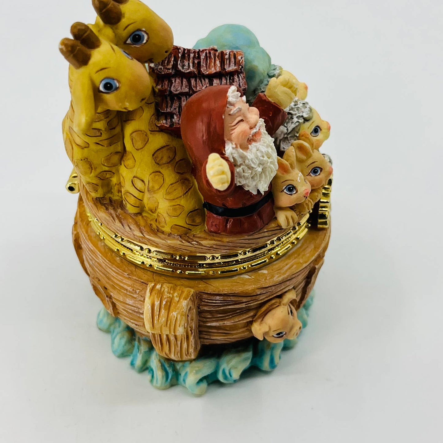 Vintage Dreamsicles Figurine 10457 Noah’s Ark Hinged Trinket Box TD2