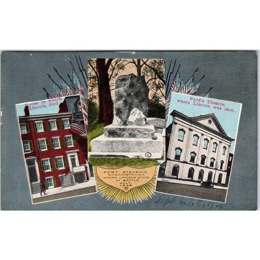 Fort Stevens Washington Landmarks Original Postcard P3-3