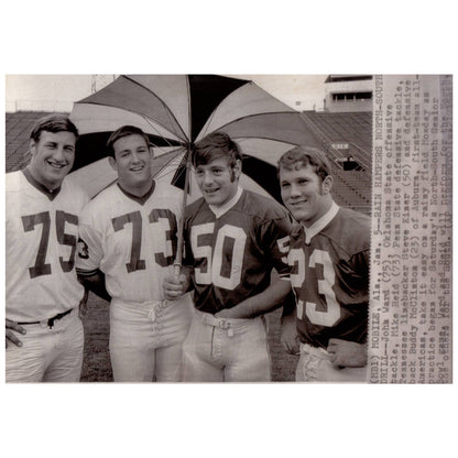 1970 Press Photo Football NCAA North South Senior Bowl Game Preparation 7x9" AD3
