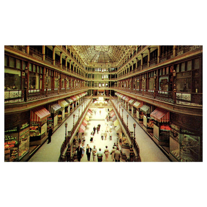 Vintage Postcard - The Arcade, Interior View - Cleveland Ohio AD9